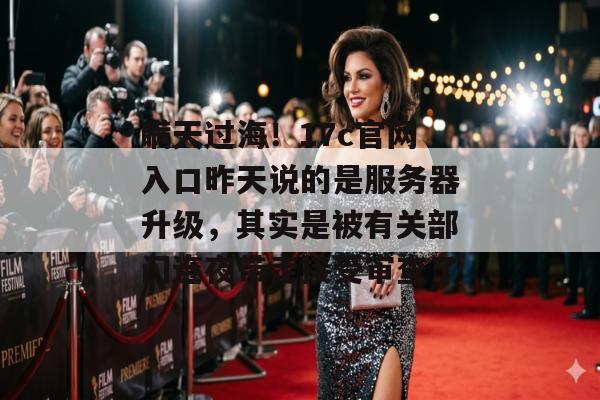 瞒天过海！17c官网入口昨天说的是服务器升级，其实是被有关部门连夜带走接受审查了